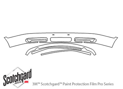 9-3. 3M Clear Bra Bumper Precut PPF Diagram