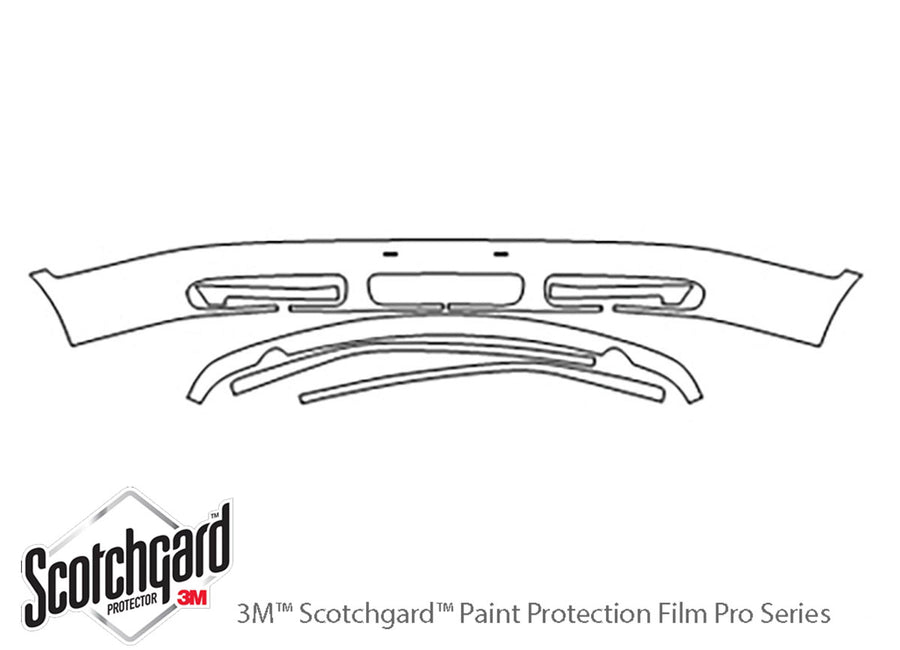 9-3. 3M Clear Bra Bumper Precut PPF Diagram