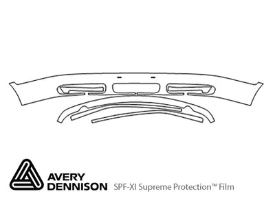 9-3. Avery Dennison Clear Bra Bumper Precut PPF Diagram
