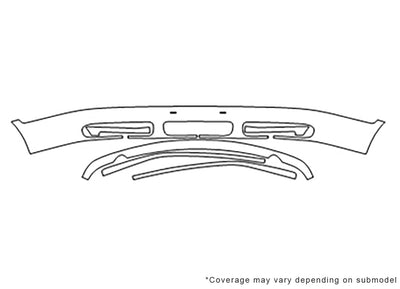 9-3. Avery Dennison Clear Bra Bumper Precut PPF Diagram