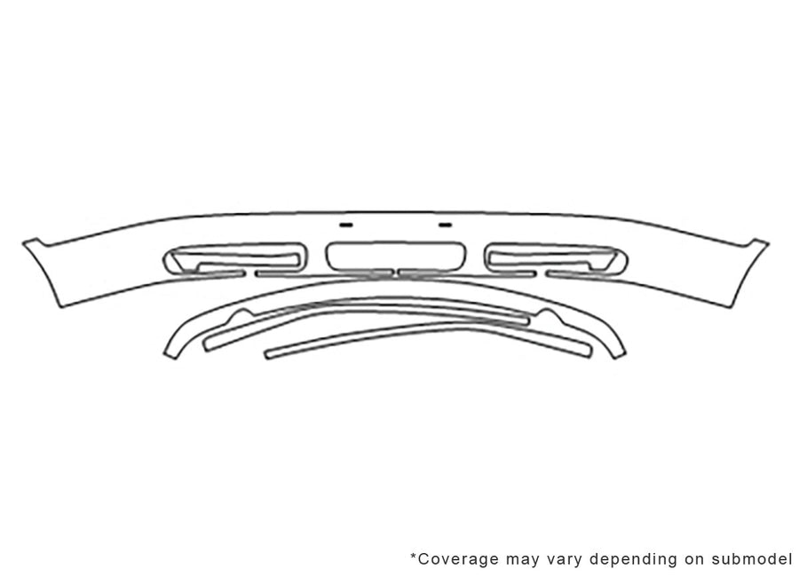 9-3. Avery Dennison Clear Bra Bumper Precut PPF Diagram
