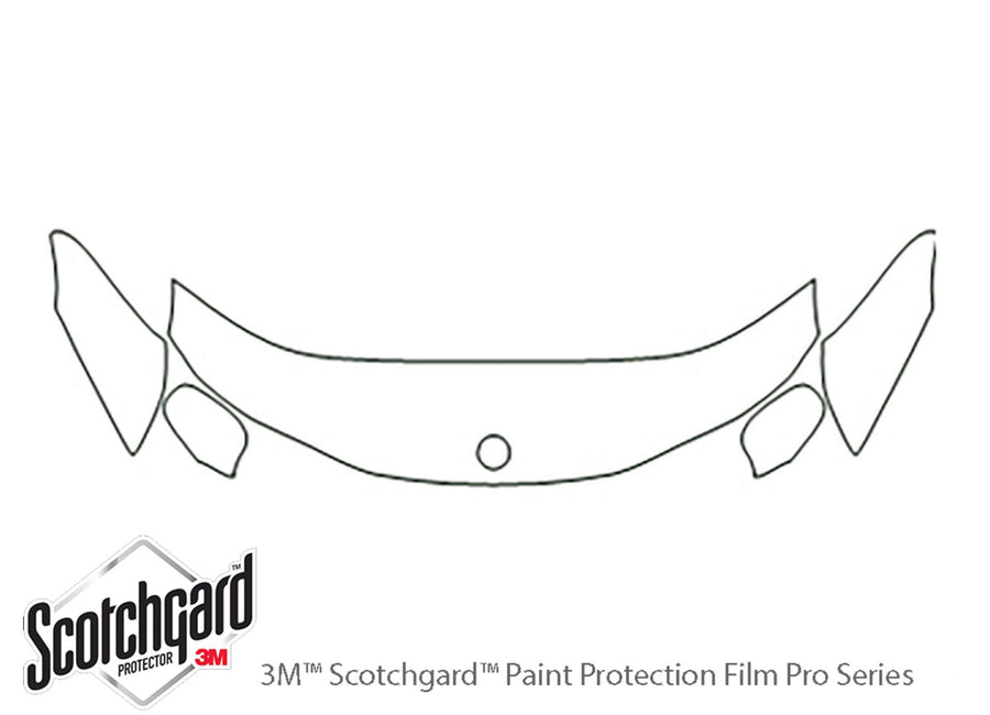 9-3. 3M Clear Bra Hood Precut PPF Diagram