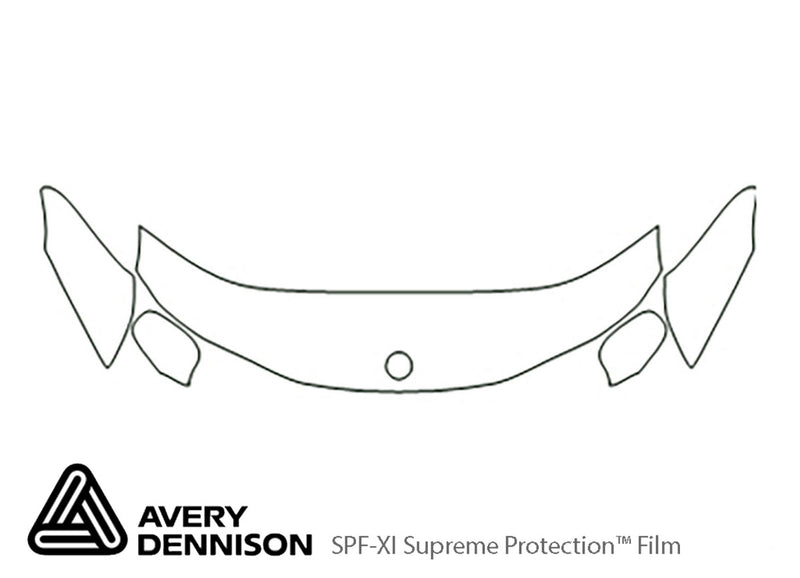 9-3. Avery Dennison Clear Bra Hood Precut PPF Diagram