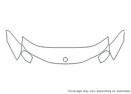 9-3. 3M Clear Bra Hood Precut PPF Diagram