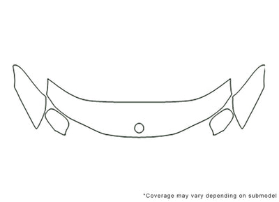 9-3. Avery Dennison Clear Bra Hood Precut PPF Diagram