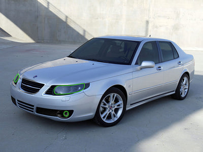 saab 9-5. 2010-2011 Headlight Protection Installation Location