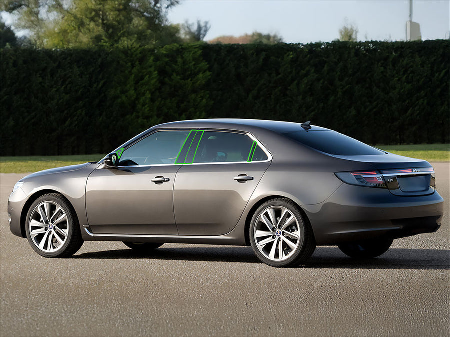 saab 9-5 2011-2011 (sedan) Pillar Post Trim Installation Location