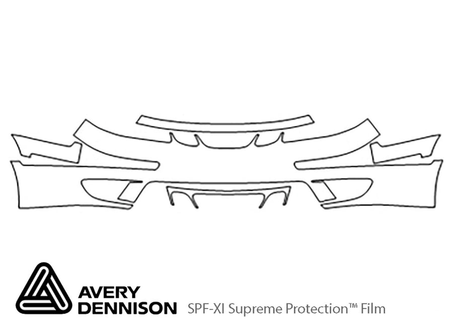 9-5. Avery Dennison Clear Bra Bumper Precut PPF Diagram