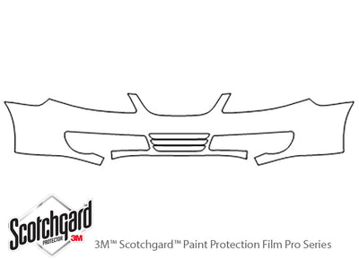 9-5. 3M Clear Bra Bumper Precut PPF Diagram