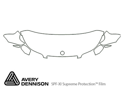 9-5. Avery Dennison Clear Bra Hood Precut PPF Diagram