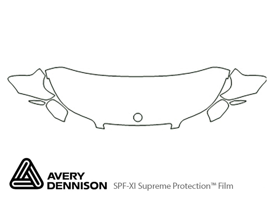 9-5. Avery Dennison Clear Bra Hood Precut PPF Diagram