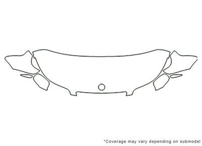 9-5. Avery Dennison Clear Bra Hood Precut PPF Diagram