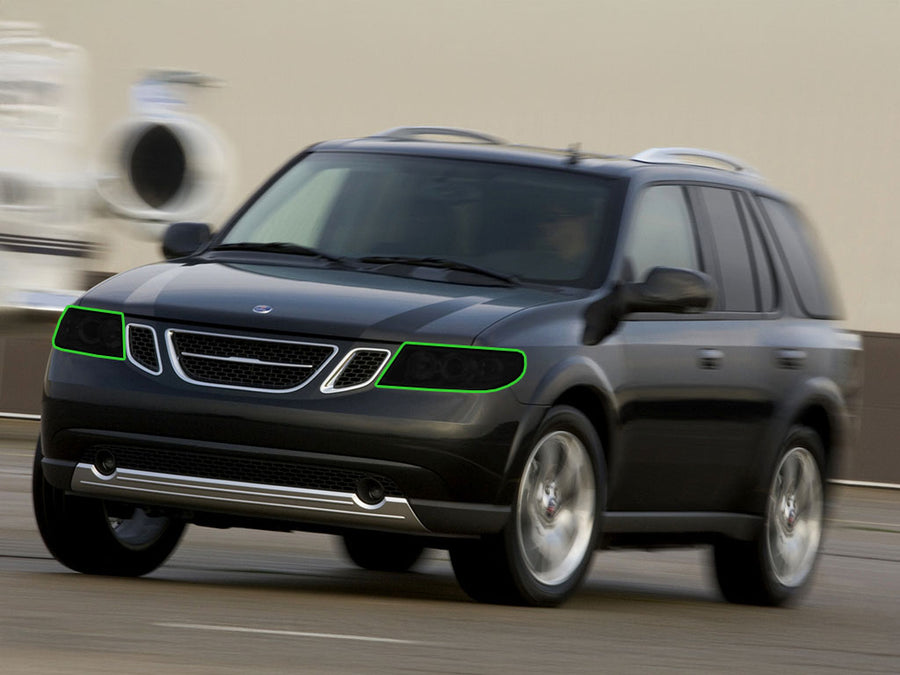 saab 9-7x 2005-2009 Headlight Tint Location