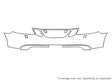 9-7x 3M Clear Bra Bumper Precut PPF Diagram