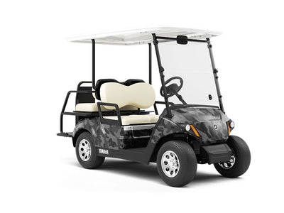 Sable Woodland Camouflage Wrapped Golf Cart