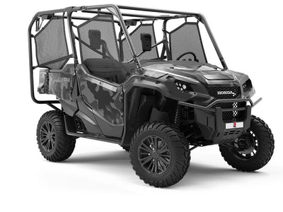 Sable Woodland Camouflage Utility Vehicle Vinyl Wrap