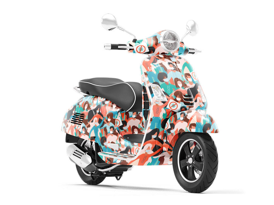 Safety First Americana Vespa Scooter Wrap Film