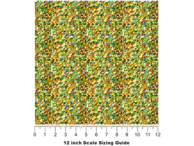 Safety First Mosaic Vinyl Film Pattern Size 12 inch Scale~Rwraps Safety First Mosaic Sizing Chart~2