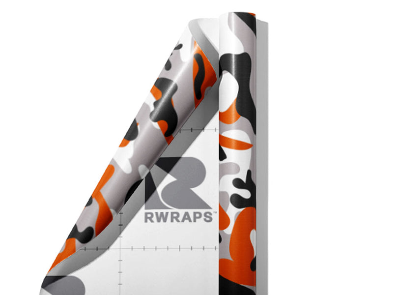 Safety Flecktarn Camouflage Wrap Film Sheets~Rwraps Series 914 Safety Flecktarn Camouflage Scrolled Sheet~3