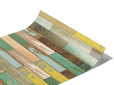 Sage Stain Wooden Parquet Vinyl Wraps~Rwraps Series 914 Digitally Printed Vinyl Wrap~1