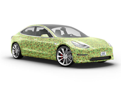 Sage Wisdom Pixel Vehicle Vinyl Wrap