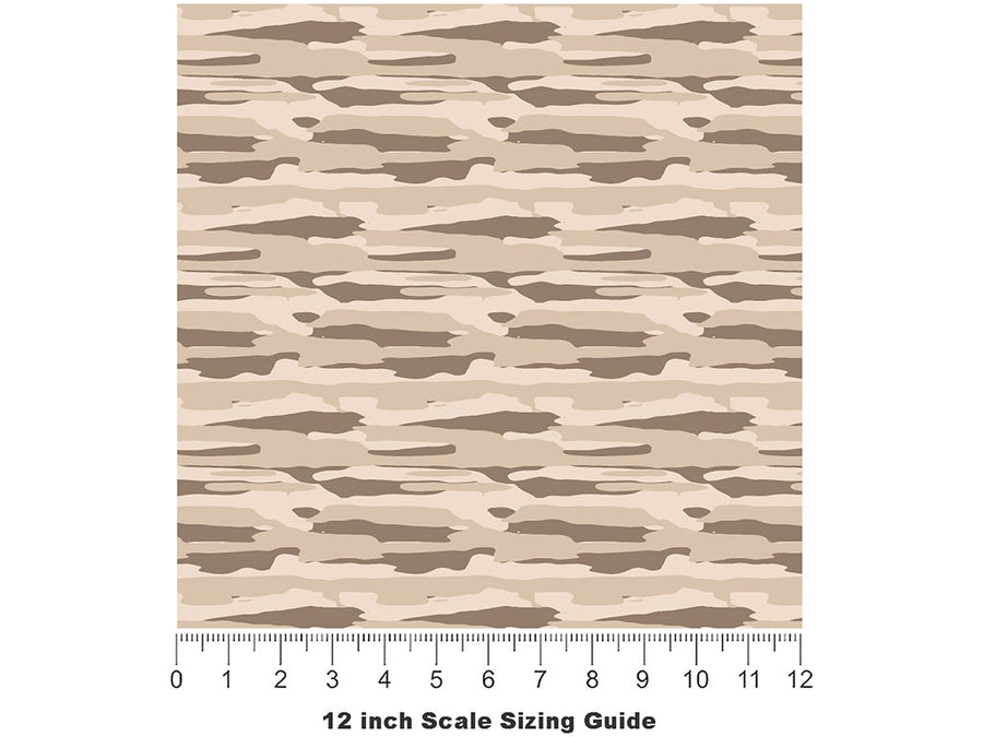 Sahara DPM Camouflage Vinyl Film Pattern Size 12 inch Scale~Rwraps Sahara DPM Camouflage Sizing Chart~3