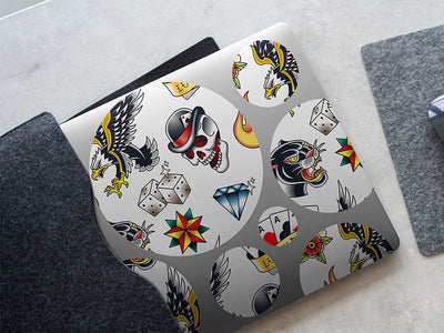 sailor style tattoo DIY Laptop Stickers