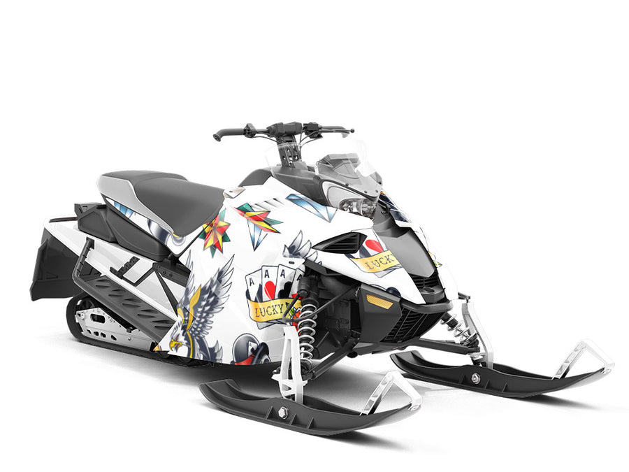 Sailor Style Tattoo Custom Wrapped Snowmobile