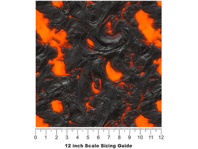 Saint Augustine Lava Vinyl Film Pattern Size 12 inch Scale~Rwraps Saint Augustine Lava Sizing Chart~2