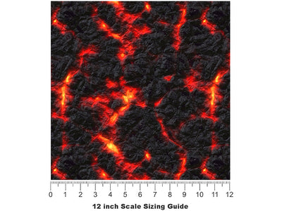 Saint Helens Lava Vinyl Film Pattern Size 12 inch Scale~Rwraps Saint Helens Lava Sizing Chart~2