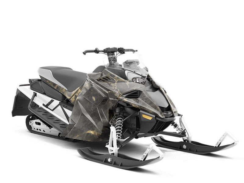 Saint Laurent-Black Marble Custom Wrapped Snowmobile