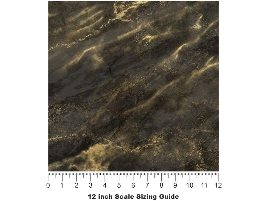 Saint Laurent-Black Marble Vinyl Film Pattern Size 12 inch Scale~Rwraps Saint Laurent-Black Marble Sizing Chart~2