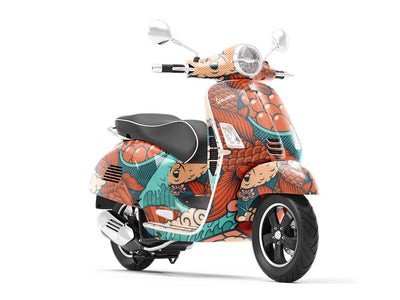 Salmon Eggs Food Vespa Scooter Wrap Film