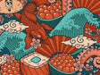 Salmon Eggs Food Vinyl Wrap Pattern~Rwraps Series 914 Digitally Printed Vinyl Wrap~0