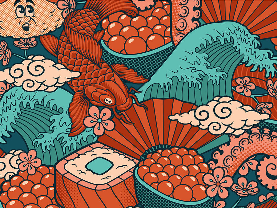 Salmon Eggs Food Vinyl Wrap Pattern~Rwraps Series 914 Digitally Printed Vinyl Wrap~0