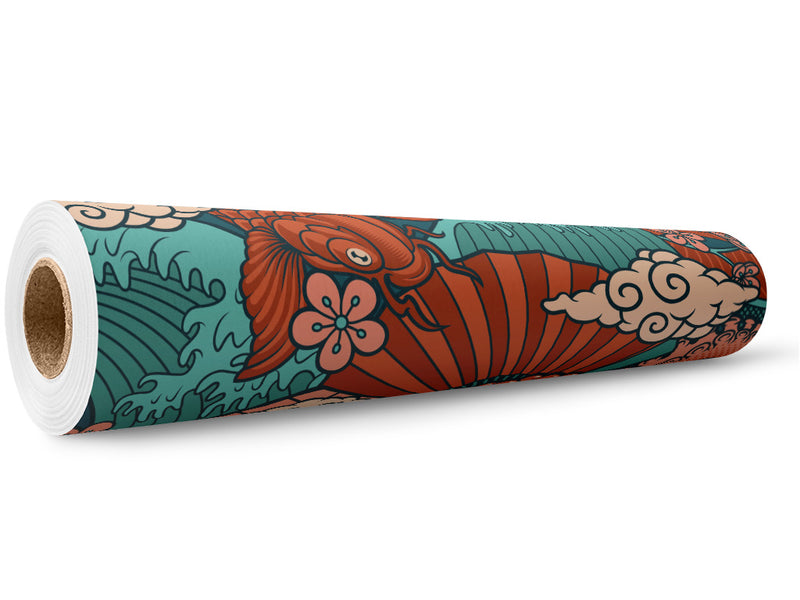 Salmon Eggs Food Wrap Film Wholesale Roll~Rwraps Series 914 Digitally Printed Vinyl Roll~5