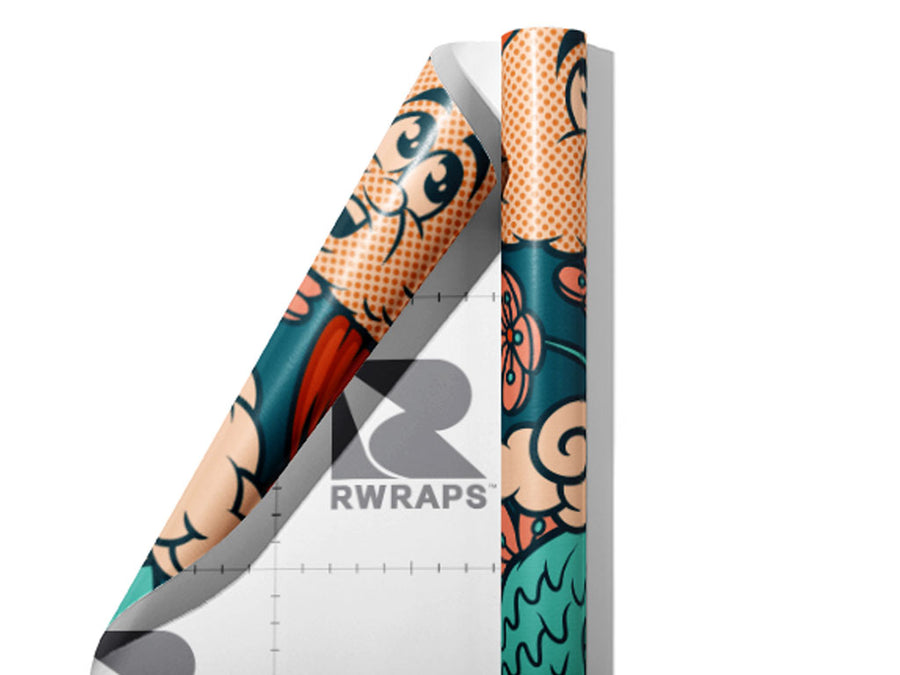 Salmon Eggs Food Wrap Film Sheets~Rwraps Series 914 Salmon Eggs Food Scrolled Sheet~3