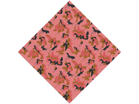 Salmon Graffiti Camouflage Vinyl Wrap Pattern
