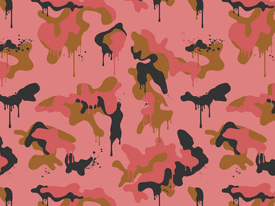 Salmon Graffiti Camouflage Vinyl Wrap Pattern~Rwraps Series 914 Digitally Printed Vinyl Wrap~0