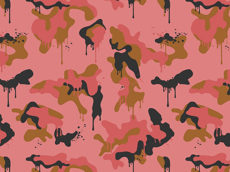 Salmon Graffiti Camouflage Vinyl Wrap Pattern~Rwraps Series 914 Digitally Printed Vinyl Wrap~0