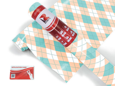 salmon river argyle Craft Vinyl Roll