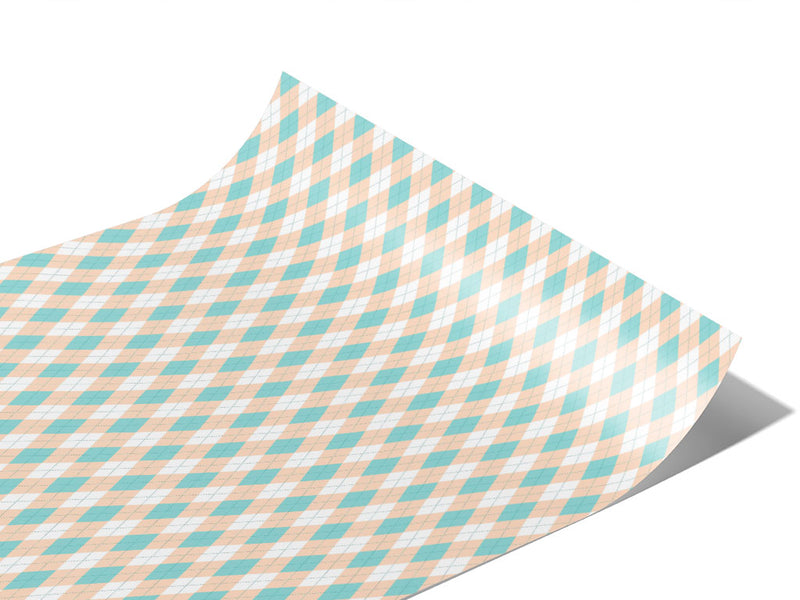 Salmon River Argyle Vinyl Wraps~Rwraps Series 914 Digitally Printed Vinyl Wrap~0