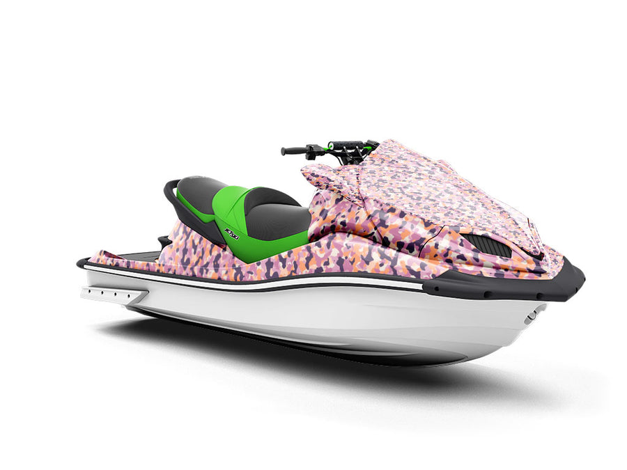 Salmon Sprinkle Camouflage Jet Ski Vinyl Customized Wrap