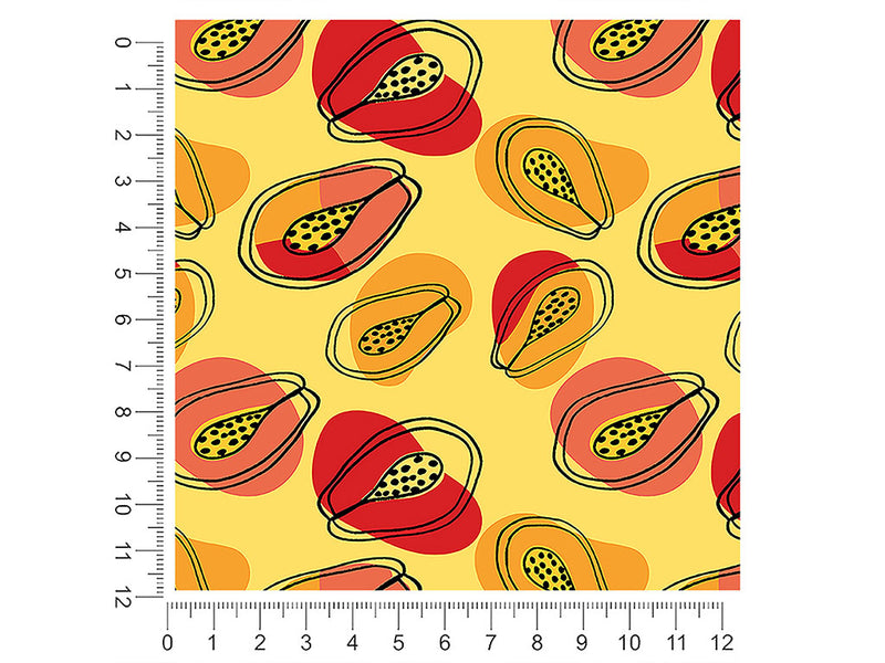 samba dance fruit 1ft x 1ft Craft Sheets