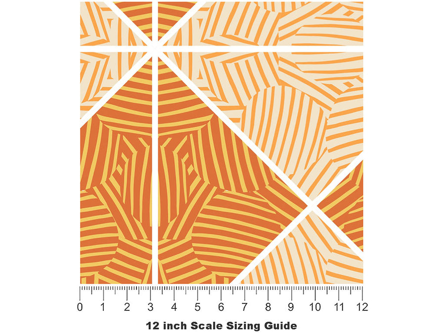 Sandstone Foundations Mosaic Vinyl Film Pattern Size 12 inch Scale~Rwraps Sandstone Foundations Mosaic Sizing Chart~2