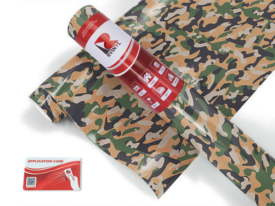 sandstone woodland camouflage Craft Vinyl Roll