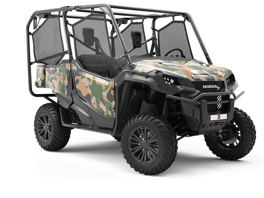 Sandstone Woodland Camouflage Utility Vehicle Vinyl Wrap