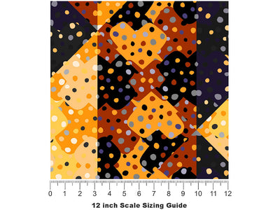 Sandy Bay Mosaic Vinyl Film Pattern Size 12 inch Scale~Rwraps Sandy Bay Mosaic Sizing Chart~2
