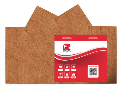 sapele wood grain Craft Vinyl Sheet Pack