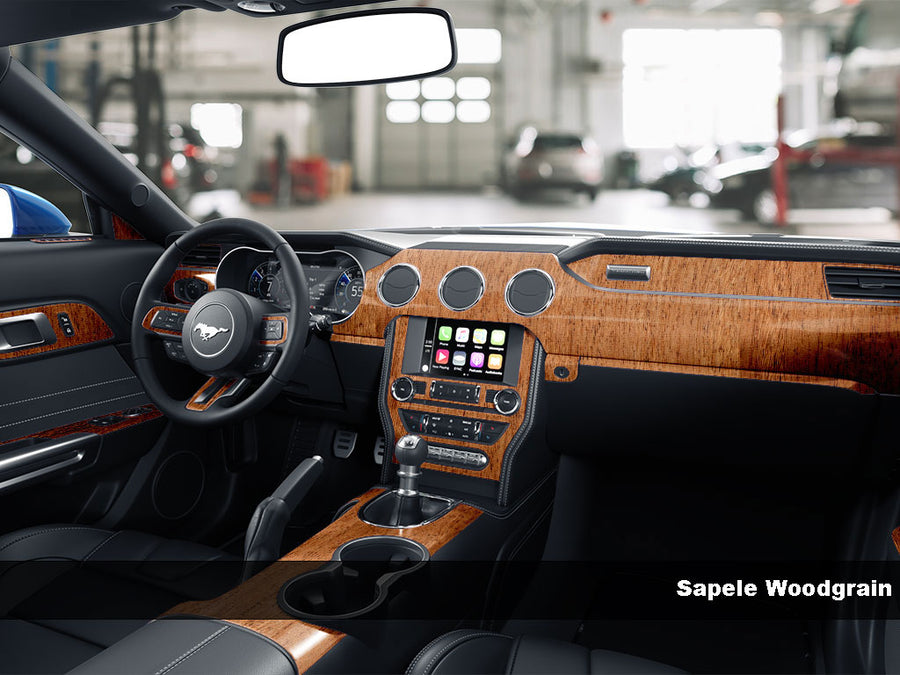 smart fortwo 2008-2010 Sapele Burlwood Wood Dash Kit Finish